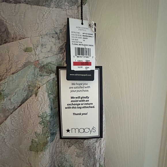 Adrianna Pappel dress, size 10. New with tags. Beautiful figure flattering fit. - Picture 2 of 2